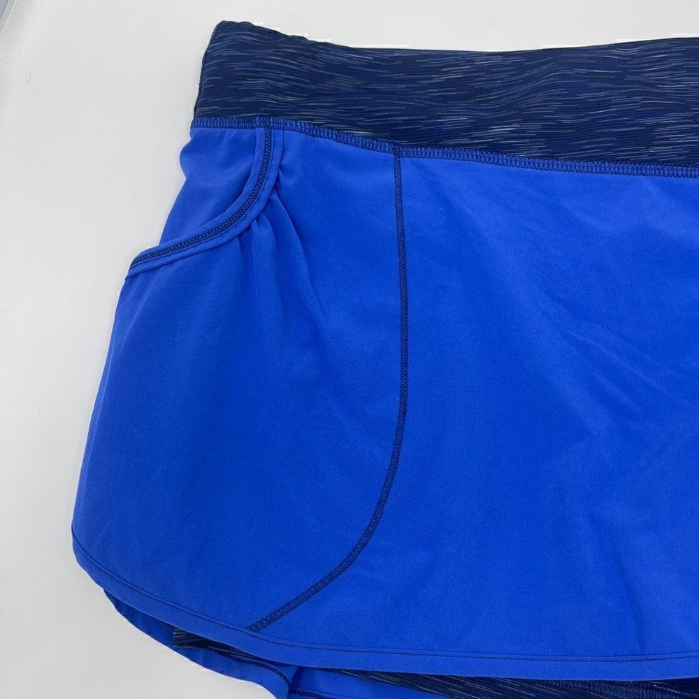 Lucy Tech Womens Activewear Skorts Wrap Skirt Stretch Blue XL - Picture 3 of 6